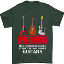 May Start Talking About Guitars Guitarist Mens T-Shirt Cotton Gildan Forest Green