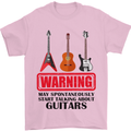 May Start Talking About Guitars Guitarist Mens T-Shirt Cotton Gildan Light Pink