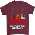 May Start Talking About Guitars Guitarist Mens T-Shirt Cotton Gildan Maroon