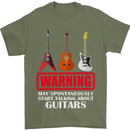 May Start Talking About Guitars Guitarist Mens T-Shirt Cotton Gildan Military Green