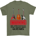May Start Talking About Guitars Guitarist Mens T-Shirt Cotton Gildan Military Green