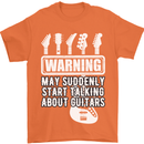 May Start Talking About Guitars Guitarist Mens T-Shirt Cotton Gildan Orange