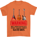 May Start Talking About Guitars Guitarist Mens T-Shirt Cotton Gildan Orange