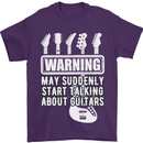 May Start Talking About Guitars Guitarist Mens T-Shirt Cotton Gildan Purple