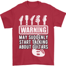 May Start Talking About Guitars Guitarist Mens T-Shirt Cotton Gildan Red