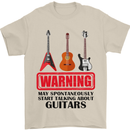 May Start Talking About Guitars Guitarist Mens T-Shirt Cotton Gildan Sand