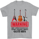 May Start Talking About Guitars Guitarist Mens T-Shirt Cotton Gildan Sports Grey
