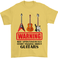 May Start Talking About Guitars Guitarist Mens T-Shirt Cotton Gildan Yellow