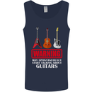 May Start Talking About Guitars Guitarist Mens Vest Tank Top Navy Blue