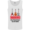 May Start Talking About Guitars Guitarist Mens Vest Tank Top White