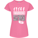 May Start Talking About Guitars Guitarist Womens Petite Cut T-Shirt Azalea