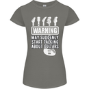 May Start Talking About Guitars Guitarist Womens Petite Cut T-Shirt Charcoal