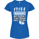 May Start Talking About Guitars Guitarist Womens Petite Cut T-Shirt Royal Blue