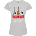 May Start Talking About Guitars Guitarist Womens Petite Cut T-Shirt Sports Grey