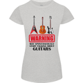 May Start Talking About Guitars Guitarist Womens Petite Cut T-Shirt Sports Grey