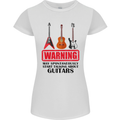 May Start Talking About Guitars Guitarist Womens Petite Cut T-Shirt White