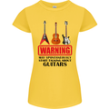 May Start Talking About Guitars Guitarist Womens Petite Cut T-Shirt Yellow