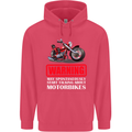 May Start Talking About Motorbikes Funny Childrens Kids Hoodie Heliconia