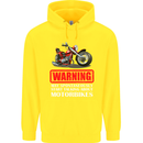 May Start Talking About Motorbikes Funny Childrens Kids Hoodie Yellow