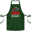 May Start Talking About Motorbikes Funny Cotton Apron 100% Organic Forest Green