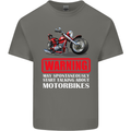 May Start Talking About Motorbikes Funny Kids T-Shirt Childrens Charcoal