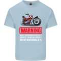 May Start Talking About Motorbikes Funny Kids T-Shirt Childrens Light Blue