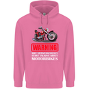 May Start Talking About Motorbikes Funny Mens 80% Cotton Hoodie Azelea