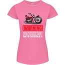 May Start Talking About Motorbikes Funny Womens Petite Cut T-Shirt Azalea