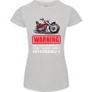 May Start Talking About Motorbikes Funny Womens Petite Cut T-Shirt Sports Grey