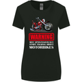 May Start Talking About Motorbikes Funny Womens Wider Cut T-Shirt Black