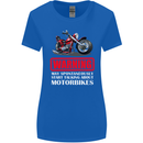May Start Talking About Motorbikes Funny Womens Wider Cut T-Shirt Royal Blue