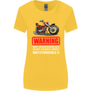 May Start Talking About Motorbikes Funny Womens Wider Cut T-Shirt Yellow