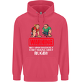 May Start Talking About Rugby Player Funny Childrens Kids Hoodie Heliconia
