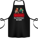 May Start Talking About Rugby Player Funny Cotton Apron 100% Organic Black
