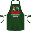 May Start Talking About Rugby Player Funny Cotton Apron 100% Organic Forest Green