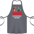 May Start Talking About Rugby Player Funny Cotton Apron 100% Organic Steel