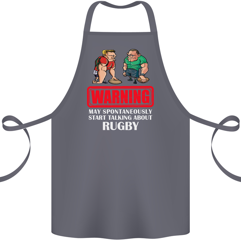 May Start Talking About Rugby Player Funny Cotton Apron 100% Organic Steel