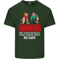 May Start Talking About Rugby Player Funny Mens Cotton T-Shirt Tee Top Forest Green