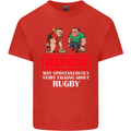 May Start Talking About Rugby Player Funny Mens Cotton T-Shirt Tee Top Red