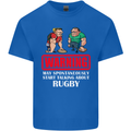 May Start Talking About Rugby Player Funny Mens Cotton T-Shirt Tee Top Royal Blue
