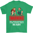 May Start Talking About Rugby Player Funny Mens T-Shirt Cotton Gildan Irish Green