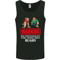 May Start Talking About Rugby Player Funny Mens Vest Tank Top Black