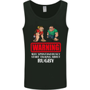 May Start Talking About Rugby Player Funny Mens Vest Tank Top Black