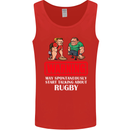 May Start Talking About Rugby Player Funny Mens Vest Tank Top Red
