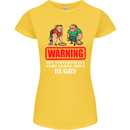 May Start Talking About Rugby Player Funny Womens Petite Cut T-Shirt Yellow