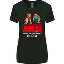 May Start Talking About Rugby Player Funny Womens Wider Cut T-Shirt Black