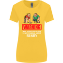 May Start Talking About Rugby Player Funny Womens Wider Cut T-Shirt Yellow