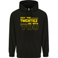 May the 20s Twenties Be With You Sci-Fi Mens 80% Cotton Hoodie Black