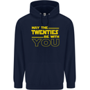 May the 20s Twenties Be With You Sci-Fi Mens 80% Cotton Hoodie Navy Blue