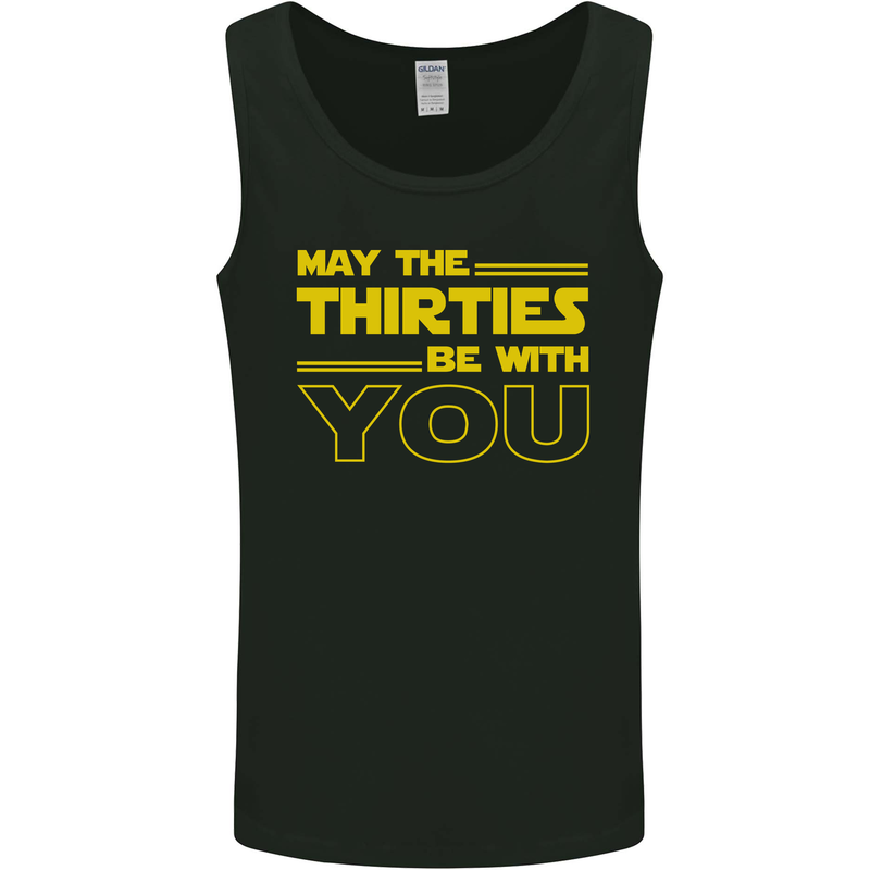 May the 30s Thirties Be With You Sci-Fi Mens Vest Tank Top Black